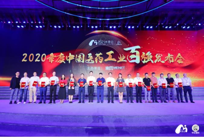 壹定发股份荣登“2020年度中国中药企业百强榜”