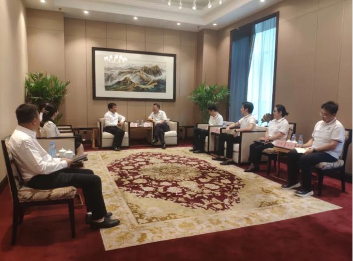 榆林市政府领导会见壹定发股份董事长一行