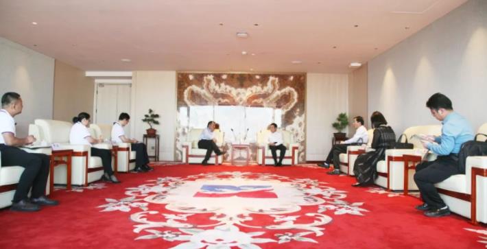 陕西中医药大学党委副书记蒲济生一行莅临壹定发股份考察交流