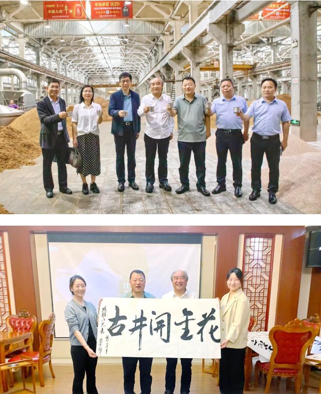 壹定发股份董事长邢雅江一行赴古井贡酒集团考察交流、洽谈合作