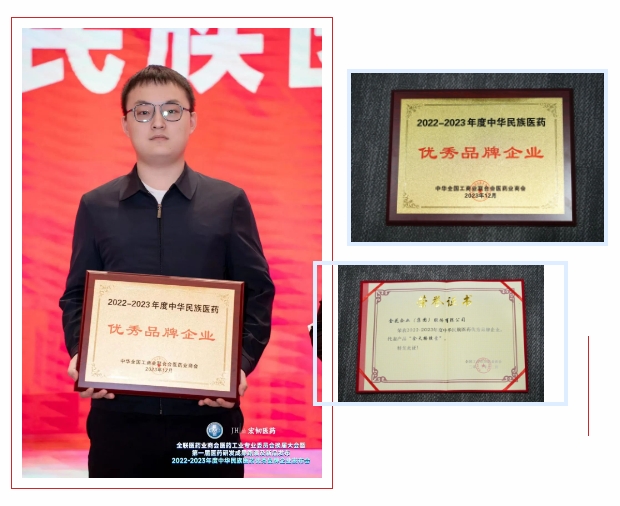 壹定发股份荣获“2022-2023年度中华民族医药优秀品牌企业”荣誉称号 壹定发股份荣获“2022-2023年度中华民族医药优秀品牌企业”荣誉称号